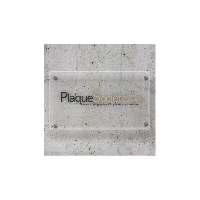 Plaque professionnelle plexiglass pour entreprises ou sociétés
