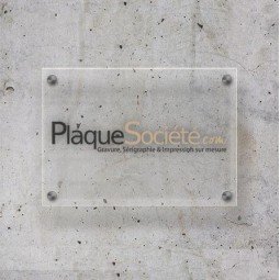 Plaque Plexiglass Transparent - Personnalisation